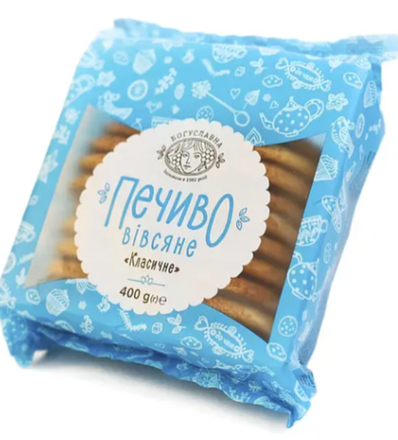 Печиво Богуславна вівсяне класичне 400 г